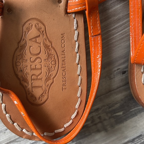 Tresca Italia Custom Hand Crafted Sandals made to order Sz 10 (41) - Picture 2 of 4
